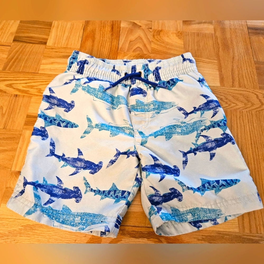 Carter's Blue and White Swim Shorts